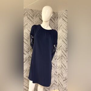 Michael Kors brand polyester hippy lace long sleeve Womens dress Sz small